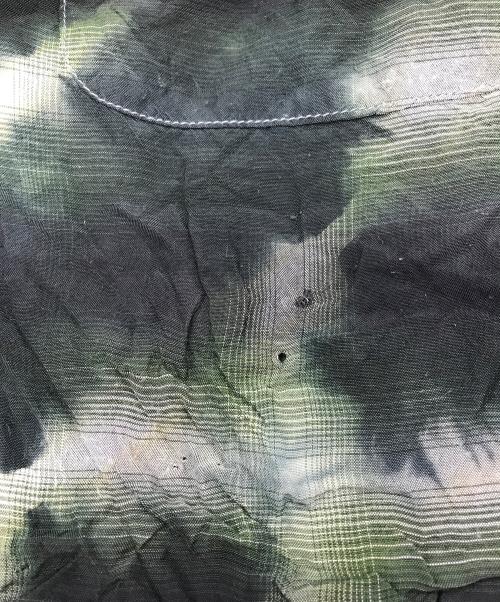 KAMIYA（カミヤ）KAMIYA (カミヤ) OVERDYE CHECK SHIRTS ブラック サイズ:Mの古着・服飾アイテム