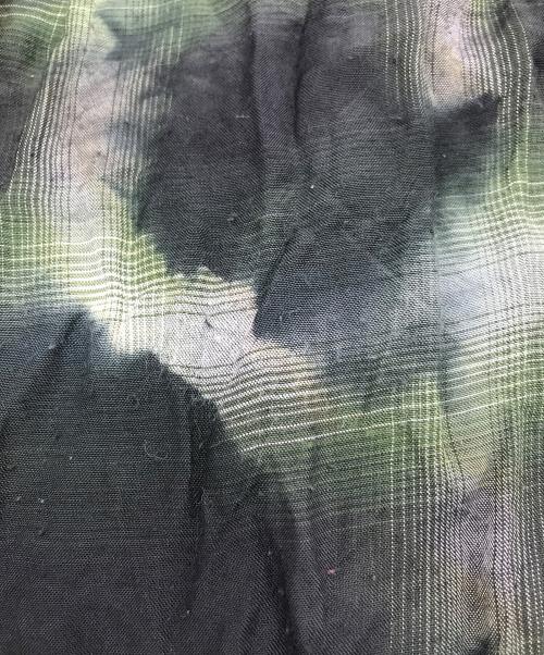 KAMIYA（カミヤ）KAMIYA (カミヤ) OVERDYE CHECK SHIRTS ブラック サイズ:Mの古着・服飾アイテム