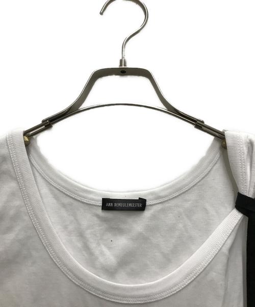 ANN DEMEULEMEESTER（アンドゥムルメステール）ANN DEMEULEMEESTER (アンドゥムルメステール) holy standard tank top ホワイト サイズ:Mの古着・服飾アイテム