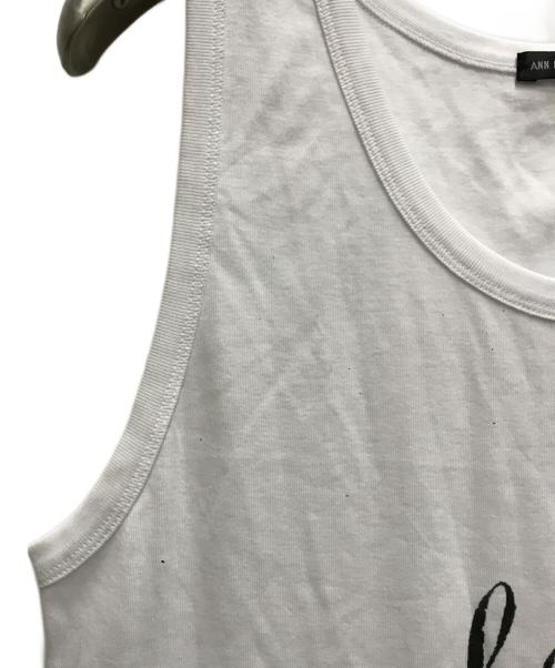 ANN DEMEULEMEESTER（アンドゥムルメステール）ANN DEMEULEMEESTER (アンドゥムルメステール) holy standard tank top ホワイト サイズ:Mの古着・服飾アイテム
