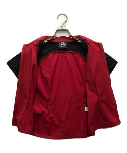 MOWALOLA（モワローラ）MOWALOLA (モワローラ) ジップアップ半袖シャツ レッド サイズ:Mの古着・服飾アイテム