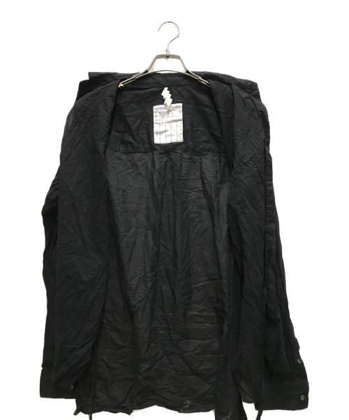 SOSHIOTSUKI（ソウシ オオツキ）SOSHIOTSUKI (ソウシ オオツキ) THE KIMONO BREASTED SHIRT ブラック サイズ:46の古着・服飾アイテム