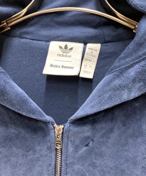 adidas Originals（アディダスオリジナル）adidas originals (アディダスオリジナル) WALES BONNER (ウェールズボナー) VELOUR TRACK JACKET ネイビー サイズ:Lの古着・服飾アイテム