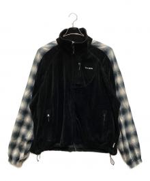 TTT MSW（ティー）の古着「Velours track jacket」｜ブラック