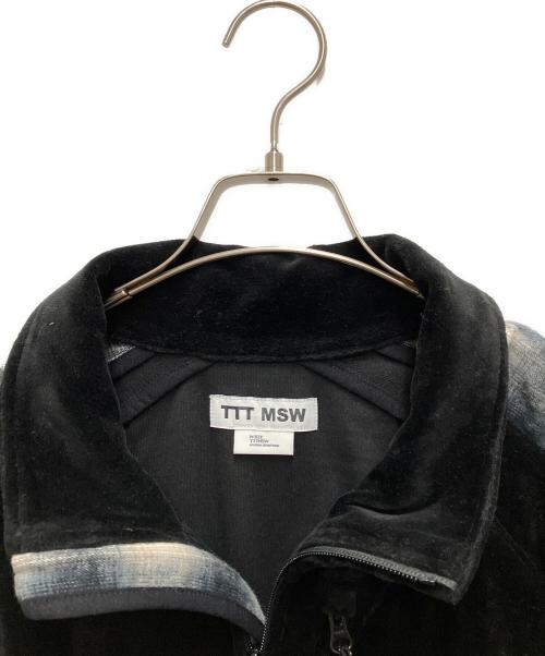 TTT MSW（ティー）TTT MSW (ティー) Velours track jacket ブラック サイズ:Mの古着・服飾アイテム