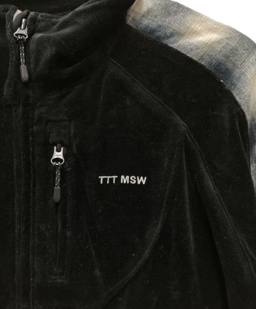 TTT MSW（ティー）TTT MSW (ティー) Velours track jacket ブラック サイズ:Mの古着・服飾アイテム
