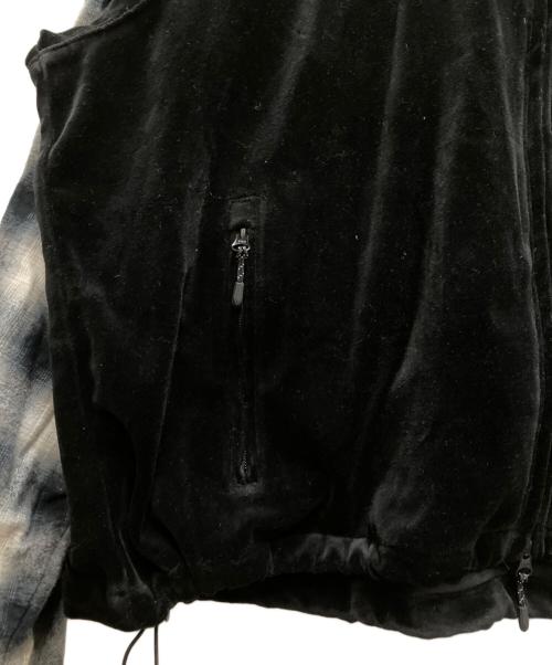 TTT MSW（ティー）TTT MSW (ティー) Velours track jacket ブラック サイズ:Mの古着・服飾アイテム