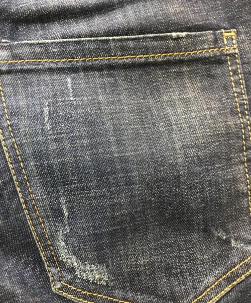 GALLIANO（ガリアーノ）GALLIANO (ガリアーノ) ベロアプリントデニムパンツ インディゴ サイズ:W34の古着・服飾アイテム
