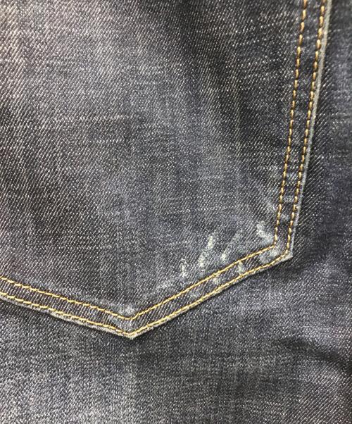 GALLIANO（ガリアーノ）GALLIANO (ガリアーノ) ベロアプリントデニムパンツ インディゴ サイズ:W34の古着・服飾アイテム