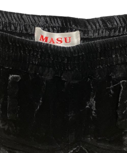 masu（エムエーエスユー）MASU (エムエーエスユー) 23AW Velvet Zipper Easy Pants ブラック サイズ:46の古着・服飾アイテム