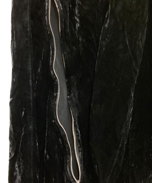 masu（エムエーエスユー）MASU (エムエーエスユー) 23AW Velvet Zipper Easy Pants ブラック サイズ:46の古着・服飾アイテム