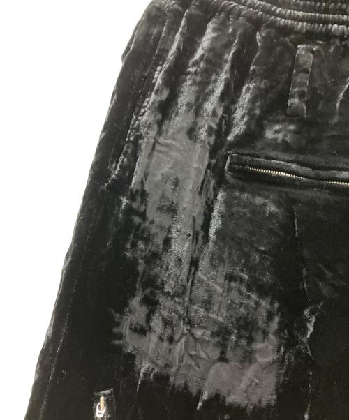masu（エムエーエスユー）MASU (エムエーエスユー) 23AW Velvet Zipper Easy Pants ブラック サイズ:46の古着・服飾アイテム