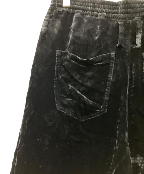 masu（エムエーエスユー）MASU (エムエーエスユー) 23AW Velvet Zipper Easy Pants ブラック サイズ:46の古着・服飾アイテム