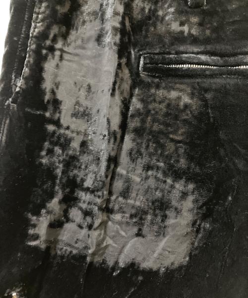 masu（エムエーエスユー）MASU (エムエーエスユー) 23AW Velvet Zipper Easy Pants ブラック サイズ:46の古着・服飾アイテム