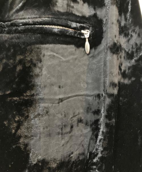 masu（エムエーエスユー）MASU (エムエーエスユー) 23AW Velvet Zipper Easy Pants ブラック サイズ:46の古着・服飾アイテム