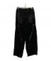 MASU（エムエーエスユー）の古着「23AW Velvet Zipper Easy Pants」｜ブラック