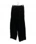 MASU (エムエーエスユー) 23AW Velvet Zipper Easy Pants ブラック サイズ:46：15000円
