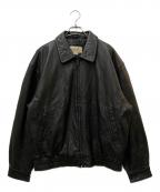 ST JOHN'S BAYセントジョンズベイ）の古着「レザージャケット」｜ブラック