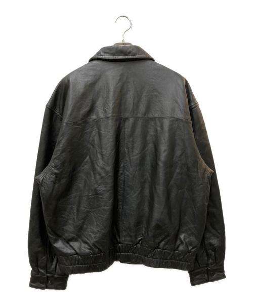 ST JOHN'S BAY（セントジョンズベイ）ST JOHN'S BAY (セントジョンズベイ) レザージャケット ブラック サイズ:Lの古着・服飾アイテム