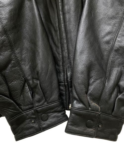 ST JOHN'S BAY（セントジョンズベイ）ST JOHN'S BAY (セントジョンズベイ) レザージャケット ブラック サイズ:Lの古着・服飾アイテム