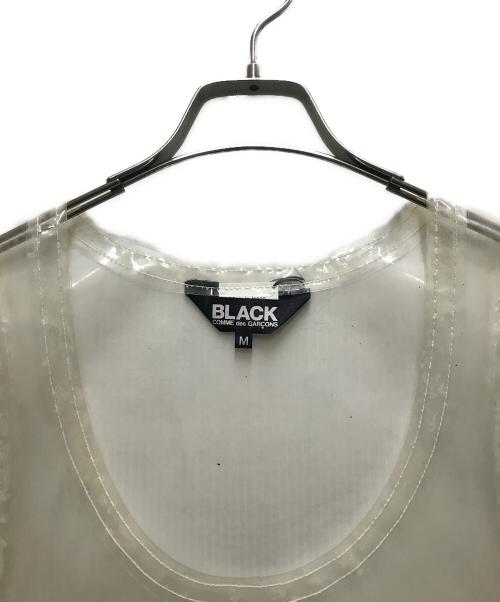 BLACK COMME des GARCONS（ブラックコムデギャルソン）BLACK COMME des GARCONS (ブラックコムデギャルソン) PVCプリントタンクトップ グリアスファルト サイズ:Mの古着・服飾アイテム