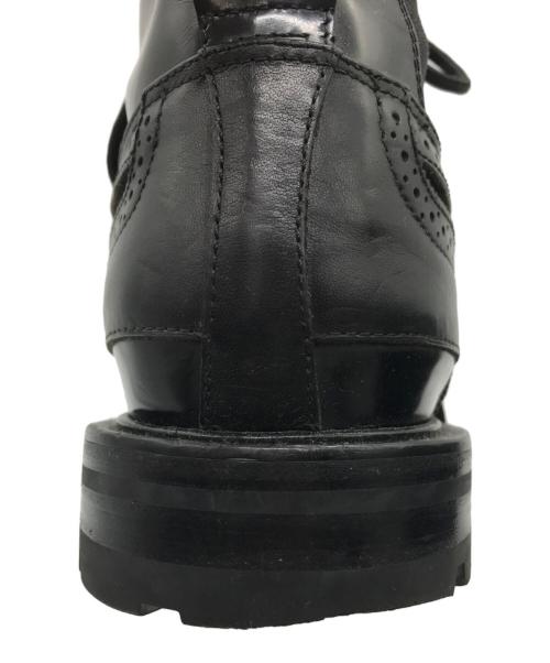 ALEXANDER McQUEEN（アレキサンダーマックイーン）ALEXANDER McQUEEN (アレキサンダーマックイーン) Leather Ankle Boots ブラック サイズ:40 1/2の古着・服飾アイテム