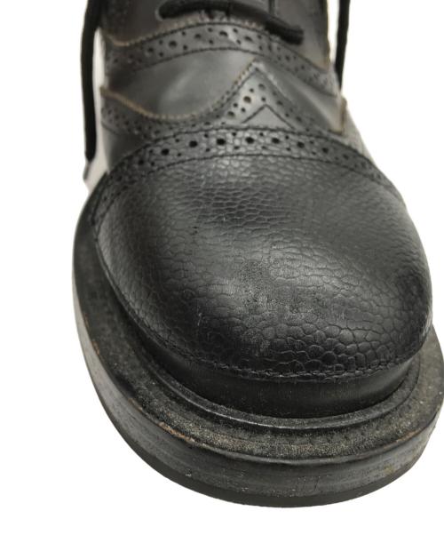 ALEXANDER McQUEEN（アレキサンダーマックイーン）ALEXANDER McQUEEN (アレキサンダーマックイーン) Leather Ankle Boots ブラック サイズ:40 1/2の古着・服飾アイテム