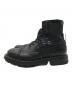 ALEXANDER McQUEEN (アレキサンダーマックイーン) Leather Ankle Boots ブラック サイズ:40 1/2：15000円