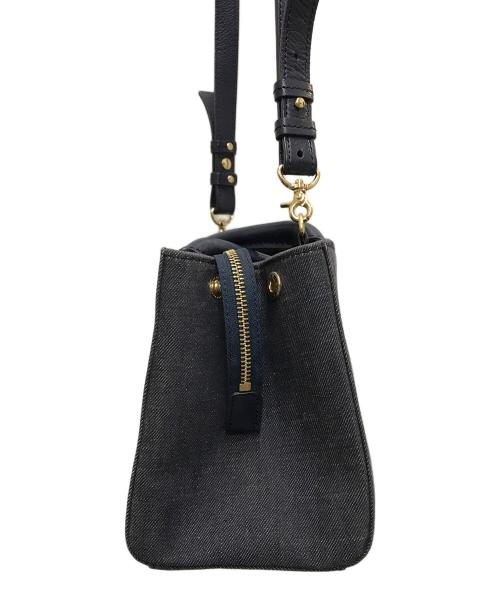 BLUE LABEL CRESTBRIDGE（ブルーレーベルクレストブリッジ）BLUE LABEL CRESTBRIDGE (ブルーレーベルクレストブリッジ) 2WAYデニムバッグ インディゴの古着・服飾アイテム