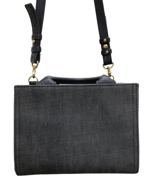 BLUE LABEL CRESTBRIDGE（ブルーレーベルクレストブリッジ）BLUE LABEL CRESTBRIDGE (ブルーレーベルクレストブリッジ) 2WAYデニムバッグ インディゴの古着・服飾アイテム