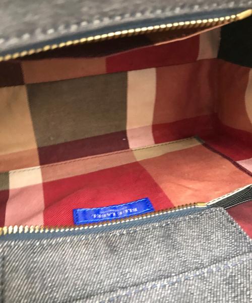 BLUE LABEL CRESTBRIDGE（ブルーレーベルクレストブリッジ）BLUE LABEL CRESTBRIDGE (ブルーレーベルクレストブリッジ) 2WAYデニムバッグ インディゴの古着・服飾アイテム