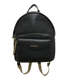 MICHAEL KORS（マイケルコース）の古着「レザーMK柄ポーチリュック」｜ブラック