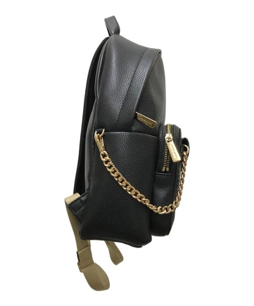 MICHAEL KORS（マイケルコース）MICHAEL KORS (マイケルコース) レザーMK柄ポーチリュック ブラックの古着・服飾アイテム