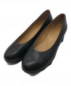 PLEATS PLEASEプリーツプリーズ）の古着「WAVY SOLE パンプス」｜ブラック