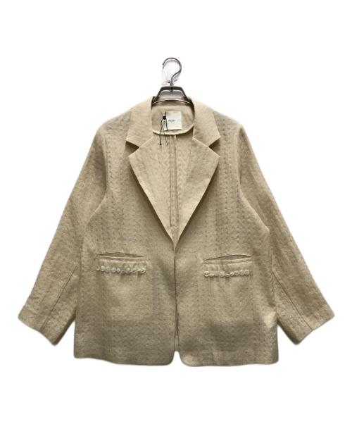 Eaphi（エフィ）Eaphi (エフィ) RANDOM BUTTON SHEER JACKET ベージュ サイズ:FREEの古着・服飾アイテム