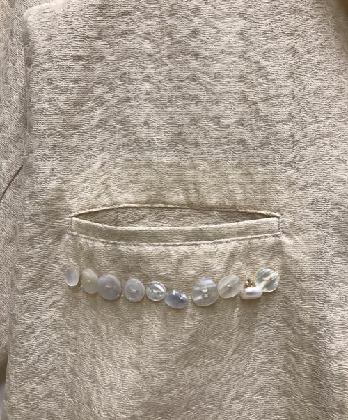 Eaphi（エフィ）Eaphi (エフィ) RANDOM BUTTON SHEER JACKET ベージュ サイズ:FREEの古着・服飾アイテム