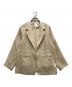 Eaphi（エフィ）の古着「RANDOM BUTTON SHEER JACKET」｜ベージュ