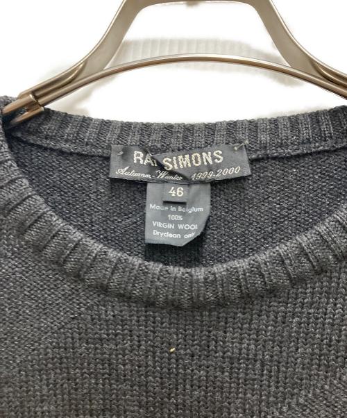 RAF SIMONS（ラフシモンズ）RAF SIMONS (ラフシモンズ) 99AW ダイアナゴルデザインニット ブラック サイズ:46の古着・服飾アイテム