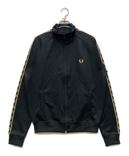 FRED PERRY（フレッドペリー）FRED PERRY (フレッドペリー) コントラストテープトラックジャケット ブラック サイズ:Mの古着・服飾アイテム