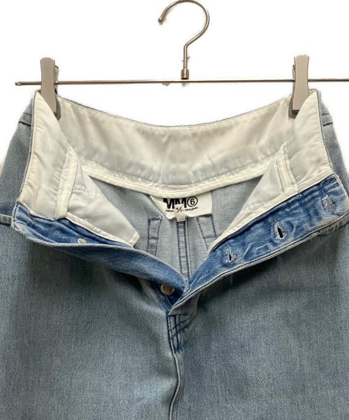 MM6 Maison Margiela（エムエムシックスメゾンマルジェラ）MM6 Maison Margiela (エムエムシックスメゾンマルジェラ) デニムスカート ブルー サイズ:36の古着・服飾アイテム