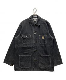 CarHartt（カーハート）の古着「デニムカバーオール」｜ブラック