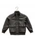 BURBERRY（バーバリー）の古着「ロゴデザインラムレザージャケット」｜ブラウン