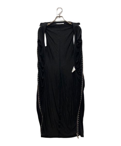 GIVENCHY（ジバンシィ）GIVENCHY (ジバンシィ) ジップデザインノースリーブワンピース ブラック サイズ:36の古着・服飾アイテム