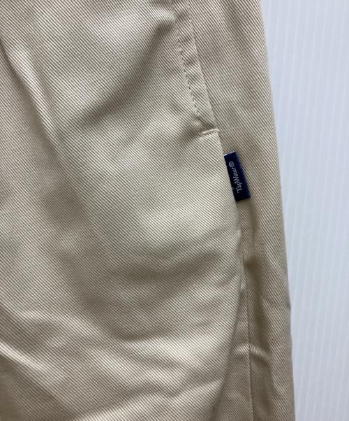 TapWater（タップウォーター）TapWater (タップウォーター) Cotton Chino Tuck Trousers ベージュ サイズ:34の古着・服飾アイテム