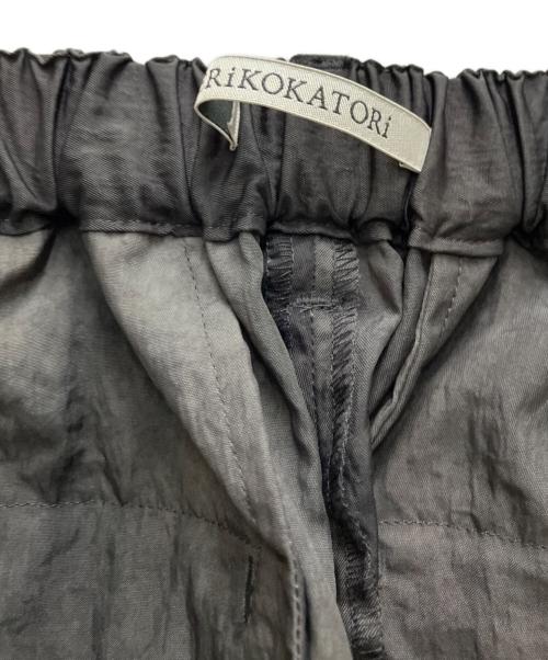 ERiKOKATORi（エリコカトリ）ERIKOKATORI (エリコカトリ) flow dye nylon shorts ナイロンハーフパンツ グレー サイズ:FREEの古着・服飾アイテム