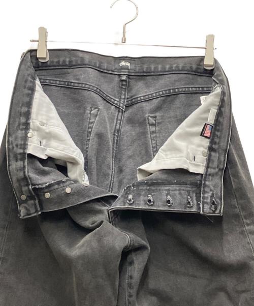 stussy（ステューシー）stussy (ステューシー) テーパードデニムパンツ ブラック サイズ:32の古着・服飾アイテム