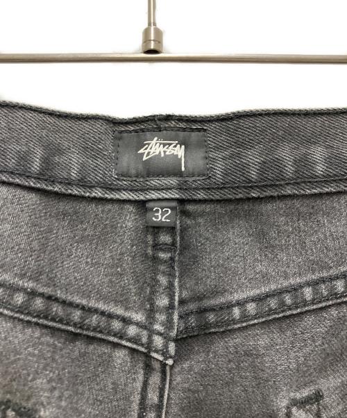 stussy（ステューシー）stussy (ステューシー) テーパードデニムパンツ ブラック サイズ:32の古着・服飾アイテム