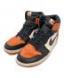 NIKE（ナイキ）の古着「AIR JORDAN1 RETRO HIGH OG SHATTERED BACKBOARD ハイカットスニーカー」｜ブラック×オレンジ