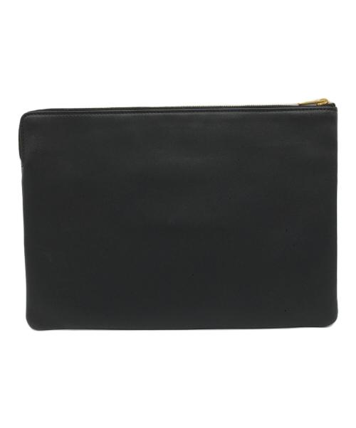 CELINE（セリーヌ）CELINE (セリーヌ) ジップレザークラッチバッグ ブラック サイズ:ONE SIZEの古着・服飾アイテム