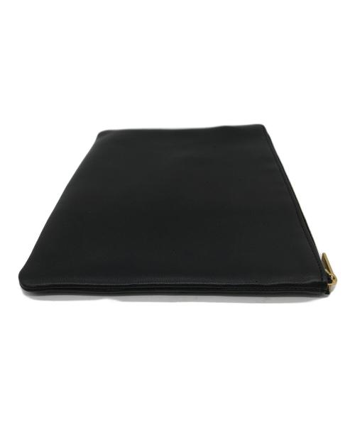 CELINE（セリーヌ）CELINE (セリーヌ) ジップレザークラッチバッグ ブラック サイズ:ONE SIZEの古着・服飾アイテム